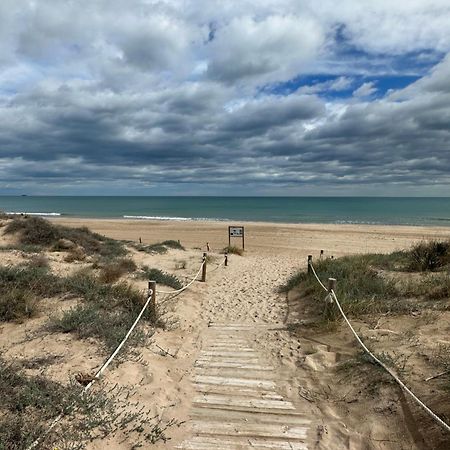 Chalet Adosado En La Playa De El Perellonet Con Piscina, Pista Tenis Valencia Eksteriør billede
