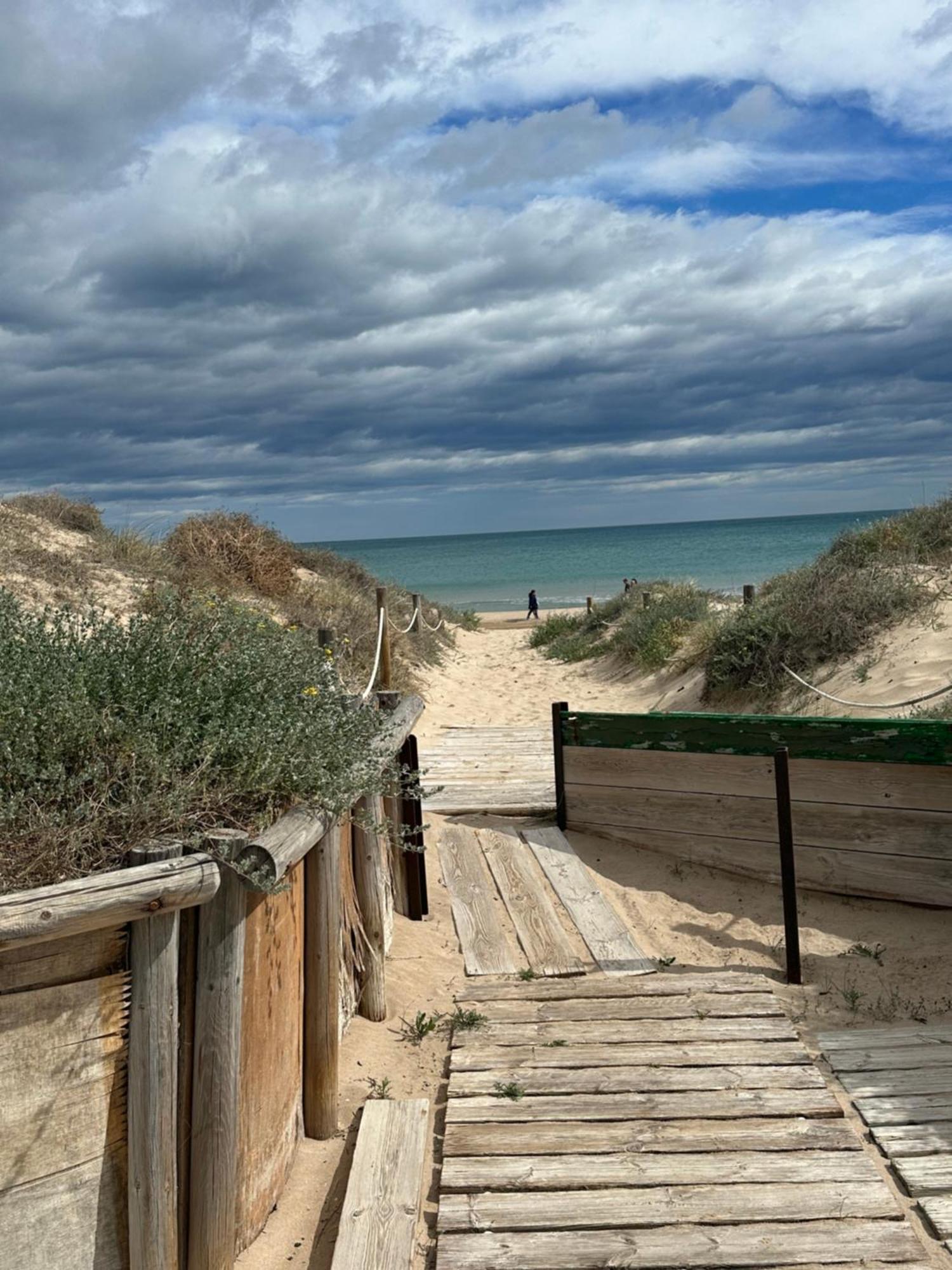 Chalet Adosado En La Playa De El Perellonet Con Piscina, Pista Tenis Valencia Eksteriør billede