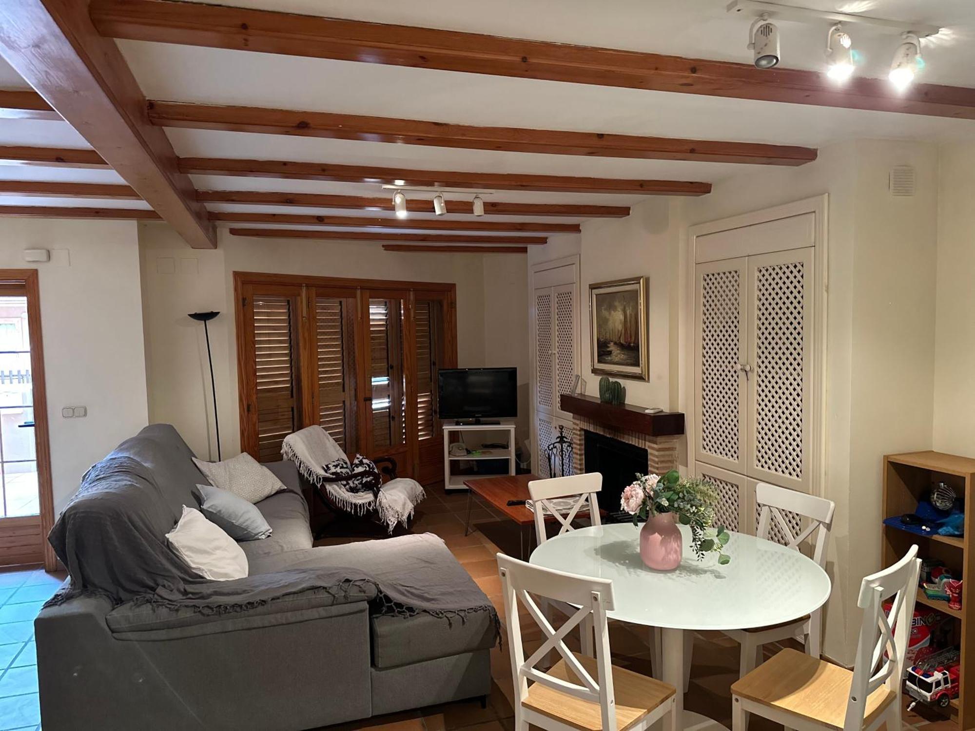 Chalet Adosado En La Playa De El Perellonet Con Piscina, Pista Tenis Valencia Eksteriør billede
